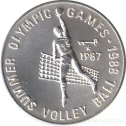 Монета. Афганистан. 500 афгани 1987 год. XXIV летние Олимпийские игры. Сеул 1988.
