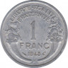 Монета. Франция. 1 франк 1948 год. Монетный двор - Бомон-ле-Роже. ав.