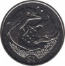 Монета. Великобритания. Британские Виргинские острова. 1 доллар 2006 год. Дельфины. ав.