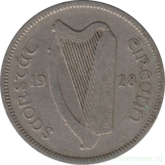 Монета. Ирландия. 6 пенсов 1928 год.