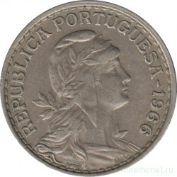 Монета. Португалия. 1 эскудо 1966 год.