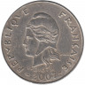 Монета. Французская Полинезия. 20 франков 2007 год. 
