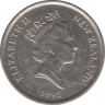 Монета. Новая Зеландия. 5 центов 1995 год. ав.