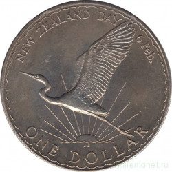 Монета. Новая Зеландия. 1 доллар 1974 год. День Вайтанги (День Новой Зеландии).