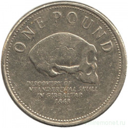 Монета. Гибралтар. 1 фунт 2010 год.