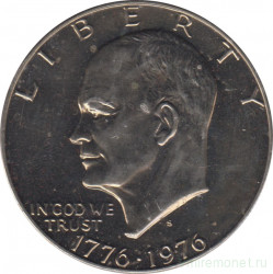 Монета. США. 1 доллар 1976 год. 200 лет независимости США. Монетный двор S.