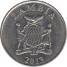 Монета. Замбия. 1 квача 2013 год. ав.