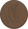 Монета. Ирландия. 1 пенни 1964 год. ав.