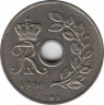 Монета. Дания. 25 эре 1968 год. ав.
