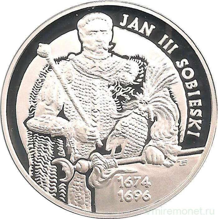 Монета. Польша. 10 злотых 2001 год. Ян III Собеский. В полный рост.