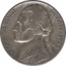 Монета. США. 5 центов 1945 год. Монетный двор P. ав.