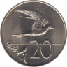 Монета. Острова Кука. 20 центов 1974 год. рев.