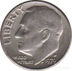 Монета. США. 10 центов 1979 год. Монетный двор D.