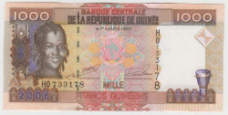Банкнота. Гвинея. 1000 франков 2006 год. Тип 40.