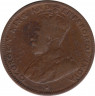 Монета. Стрейтс Сетлментс. 1/2 цента 1916 год. рев.
