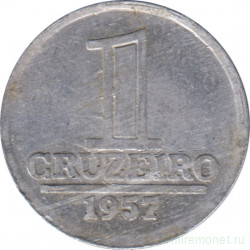 Монета. Бразилия. 1 крузейро 1957 год.