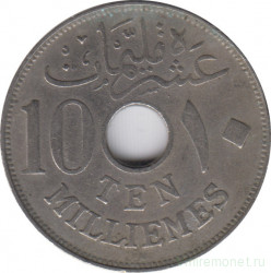 Монета. Египет. 10 миллимов 1917 (1335) год. (KN).