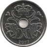 Монета. Дания. 2 кроны 2017 год.