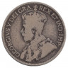 Монета. Канада. 25 центов 1913 год.