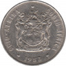 Монета. Южно-Африканская республика (ЮАР). 20 центов 1983 год. ав.