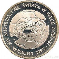 Монета. Польша. 500 злотых 1988 год. Чемпионат мира по футболу 1990 года в Италии.