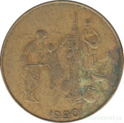 Монета. Западноафриканский экономический и валютный союз (ВСЕАО). 10 франков 1990 год.