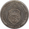 Монета. Тунис. 1 динар 1997 год. ав.