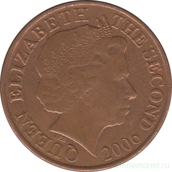 Монета. Великобритания. Джерси. 1 пенни 2006 год.