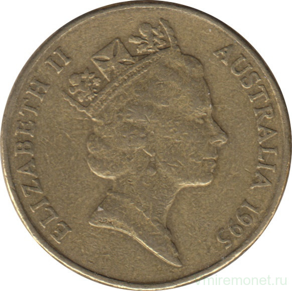 Монета. Австралия. 1 доллар 1995 год.