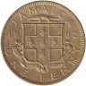 Монета. Ямайка. 1 пенни 1962 год.
