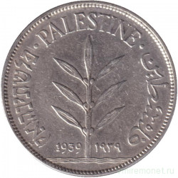 Монета. Палестина. 100 милей 1939 год.