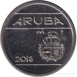 Монета. Аруба. 25 центов 2018 год.