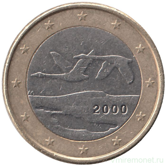 Монета. Финляндия. 1 евро 2000 год.