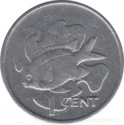 Монета. Сейшельские острова. 1 цент 1977 год.