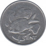 Монета. Сейшельские острова. 1 цент 1977 год. ав.