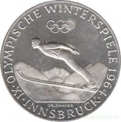 Монета. Австрия. 50 шиллингов 1964 год. Зимние Олимпийские игры Инсбрук 1964.