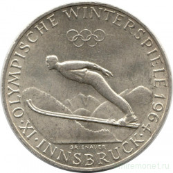 Монета. Австрия. 50 шиллингов 1964 год. Зимние Олимпийские игры Инсбрук 1964.
