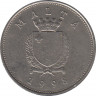 Монета. Мальта. 25 центов 1998 год. ав.