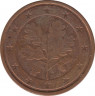 Монета. Германия. 2 цента 2005 год. (G). ав.