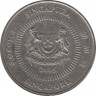 Монета. Сингапур. 50 центов 2005 год. ав.