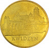 Аверс.Монета. Польша. 2 злотых 2007 год. Квидзын.