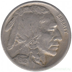 Монета. США. 5 центов 1918 год.