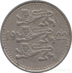 Монета. Эстония. 1 марка 1922 год.
