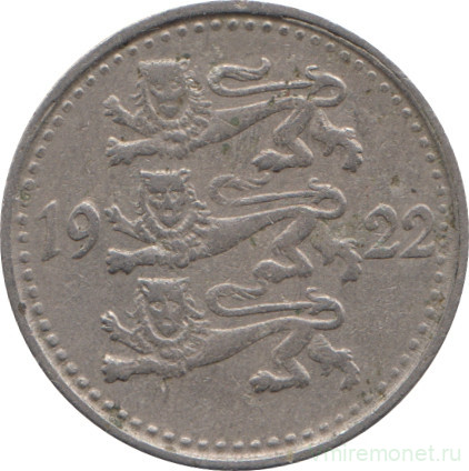 Монета. Эстония. 1 марка 1922 год.