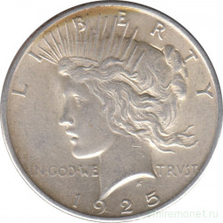 Монета. США. 1 доллар 1925 год.
