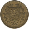 Аверс. Монета. Финляндия. 5 марок 1937 год.