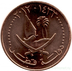 Монета. Катар. 10 дирхамов 2012 год.
