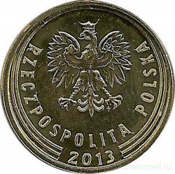 Монета. Польша. 2 гроша 2013 год.