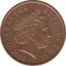 Монета. Гибралтар. 1 пенни 2003 год. ав.