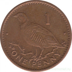 Монета. Гибралтар. 1 пенни 2003 год.